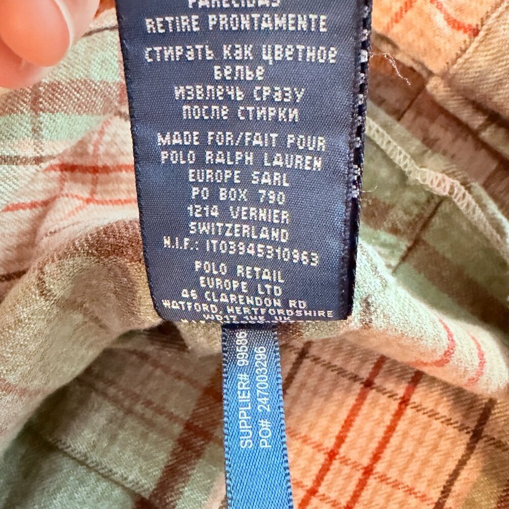 Women's Vintage Ralph Lauren Plaid Long Sleeve Hunting Shirt - Size 6 (small) - Picture 12 of 12